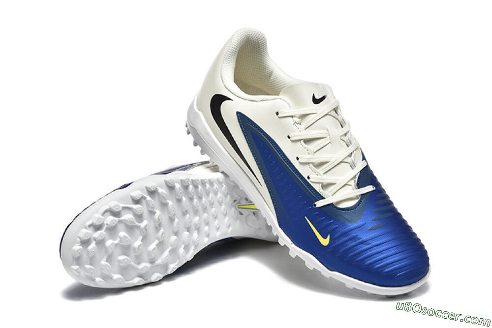 Nike Phantom 6 Elite TF Artificial Turf Soccer Shoes - Blue/White/Black 4