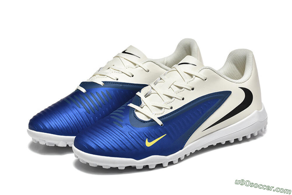 Nike Phantom 6 Elite TF Artificial Turf Soccer Shoes - Blue/White/Black 5