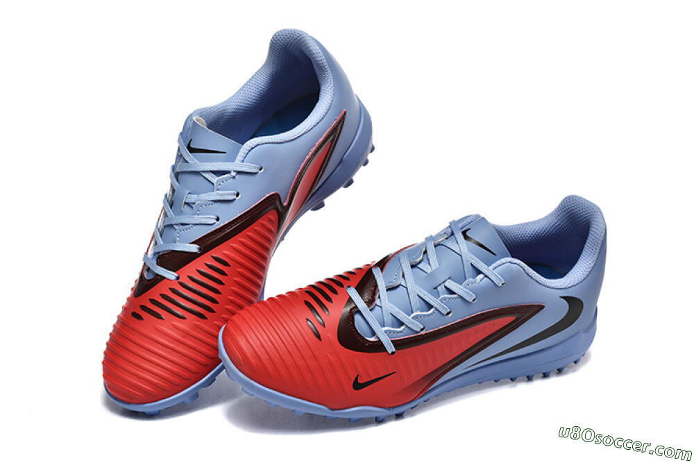 Nike Phantom 6 Elite TF Artificial Turf Soccer Shoes - Red/Blue/Black 6