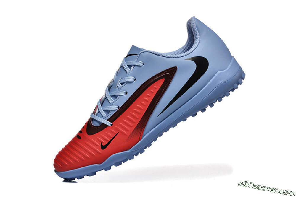 Nike Phantom 6 Elite TF Artificial Turf Soccer Shoes - Red/Blue/Black 8