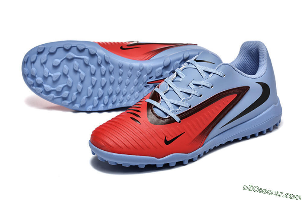 Nike Phantom 6 Elite TF Artificial Turf Soccer Shoes - Red/Blue/Black 3