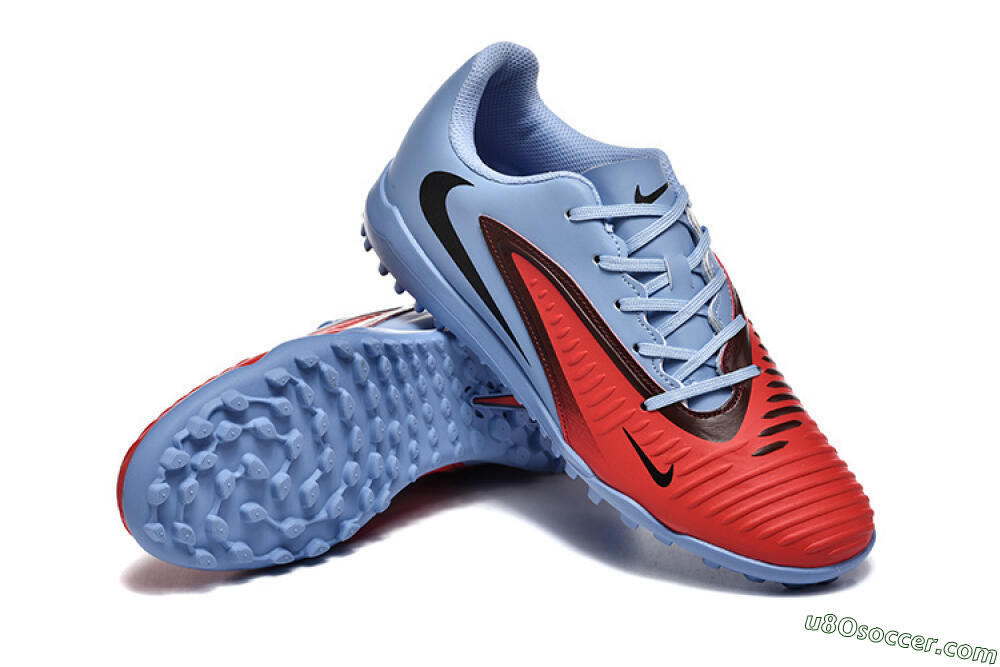Nike Phantom 6 Elite TF Artificial Turf Soccer Shoes - Red/Blue/Black 4