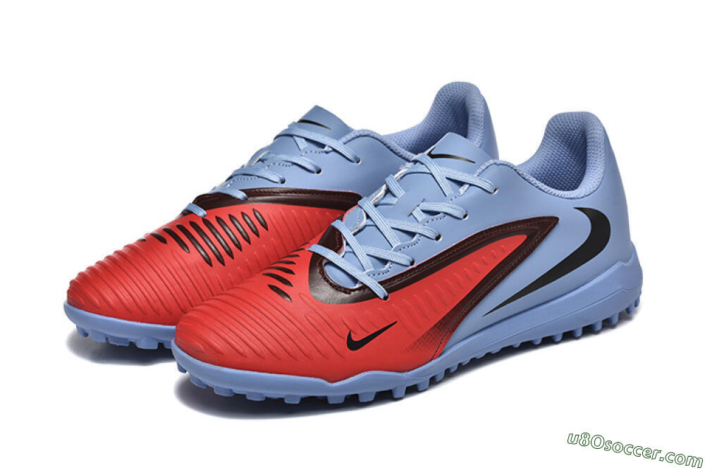 Nike Phantom 6 Elite TF Artificial Turf Soccer Shoes - Red/Blue/Black 5