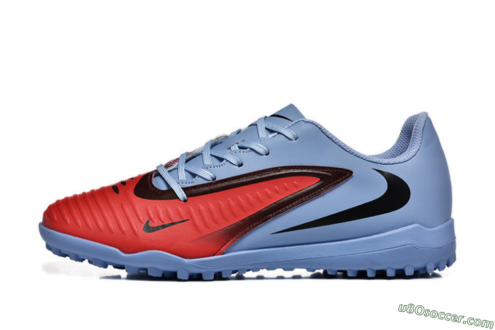 Nike Phantom 6 Elite TF Artificial Turf Soccer Shoes - Red/Blue/Black 2