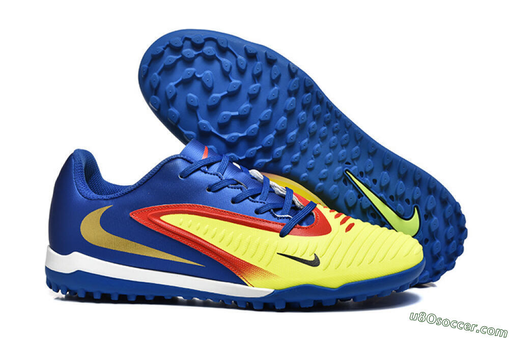 Nike Phantom 6 Elite TF Artificial Turf Soccer Shoes - Yellow/Red/Blue 1