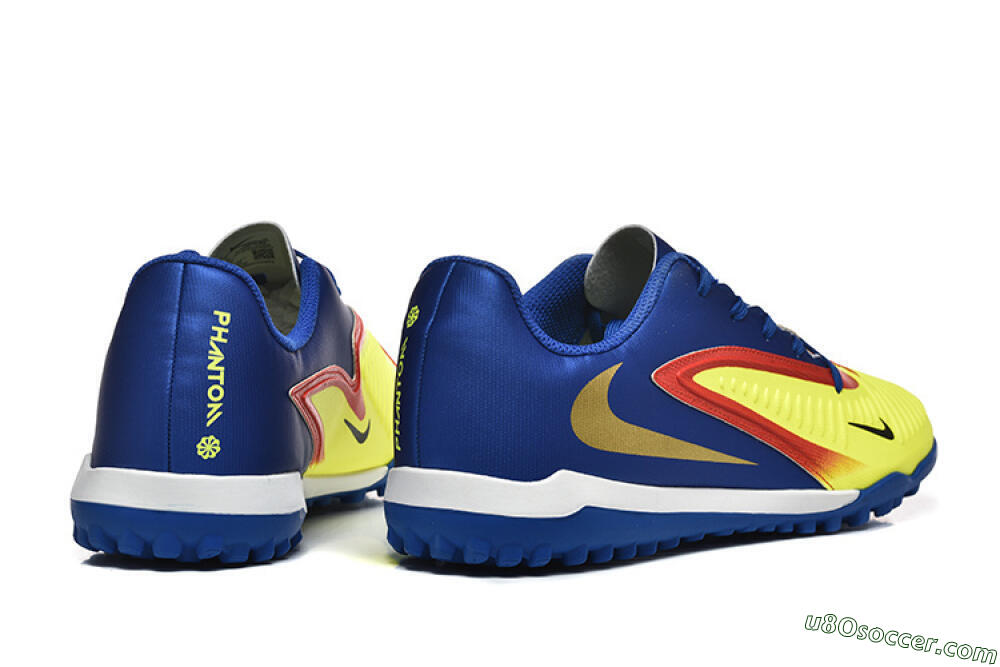 Nike Phantom 6 Elite TF Artificial Turf Soccer Shoes - Yellow/Red/Blue 9