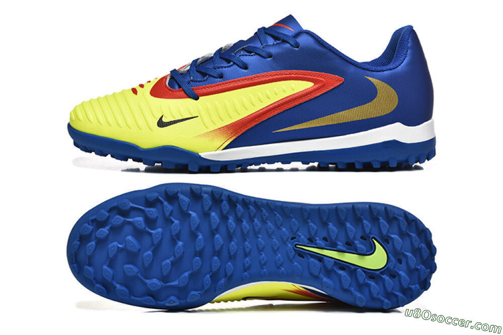Nike Phantom 6 Elite TF Artificial Turf Soccer Shoes - Yellow/Red/Blue 0