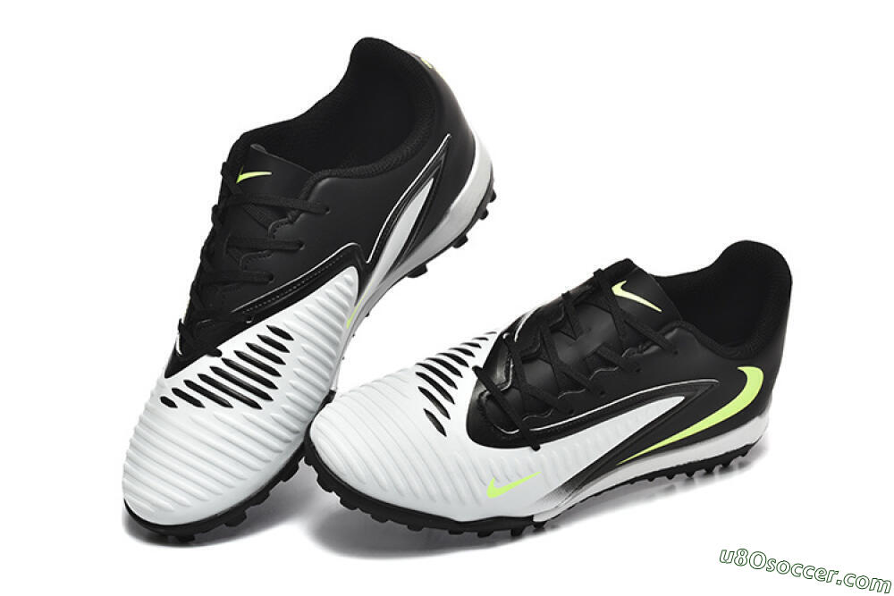 Nike Phantom 6 Elite TF Artificial Turf Soccer Shoes - White/Black/Yellow 6