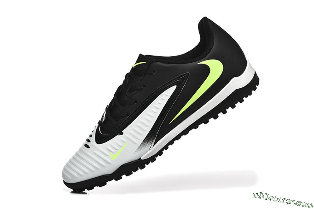 Nike Phantom 6 Elite TF Artificial Turf Soccer Shoes - White/Black/Yellow 8