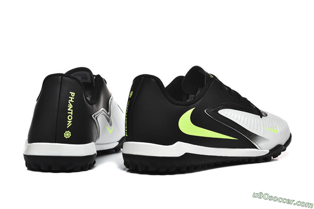 Nike Phantom 6 Elite TF Artificial Turf Soccer Shoes - White/Black/Yellow 9