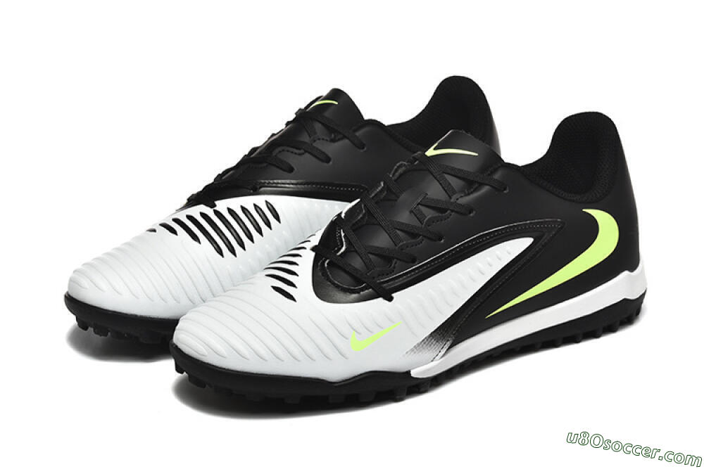 Nike Phantom 6 Elite TF Artificial Turf Soccer Shoes - White/Black/Yellow 5