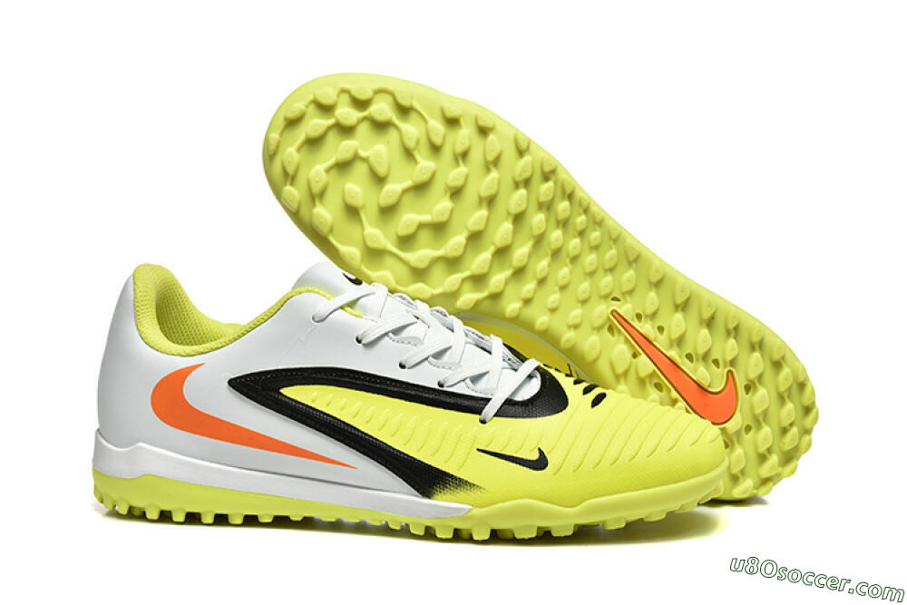 Nike Phantom 6 Elite TF Artificial Turf Soccer Shoes - Yellow/White/Red 1