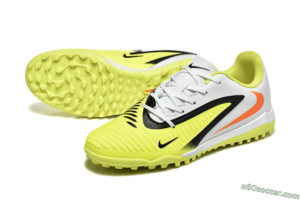 Nike Phantom 6 Elite TF Artificial Turf Soccer Shoes - Yellow/White/Red 3