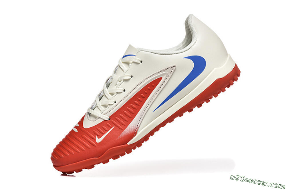 Nike Phantom 6 Elite TF Artificial Turf Soccer Shoes - Red/White/Blue 8