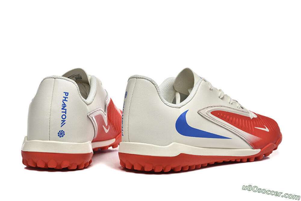 Nike Phantom 6 Elite TF Artificial Turf Soccer Shoes - Red/White/Blue 9