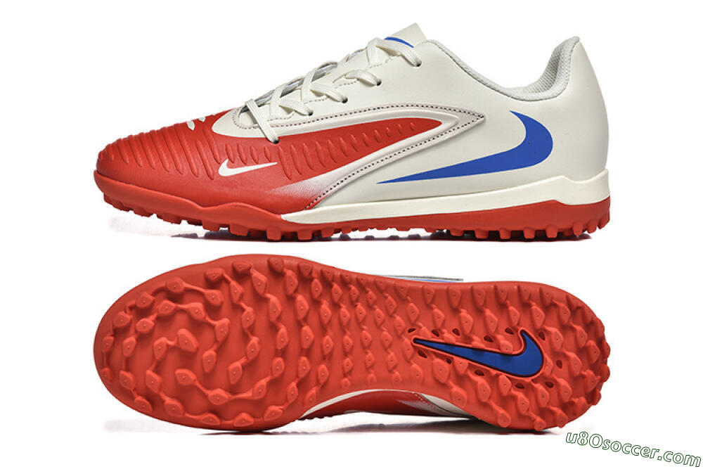 Nike Phantom 6 Elite TF Artificial Turf Soccer Shoes - Red/White/Blue 0
