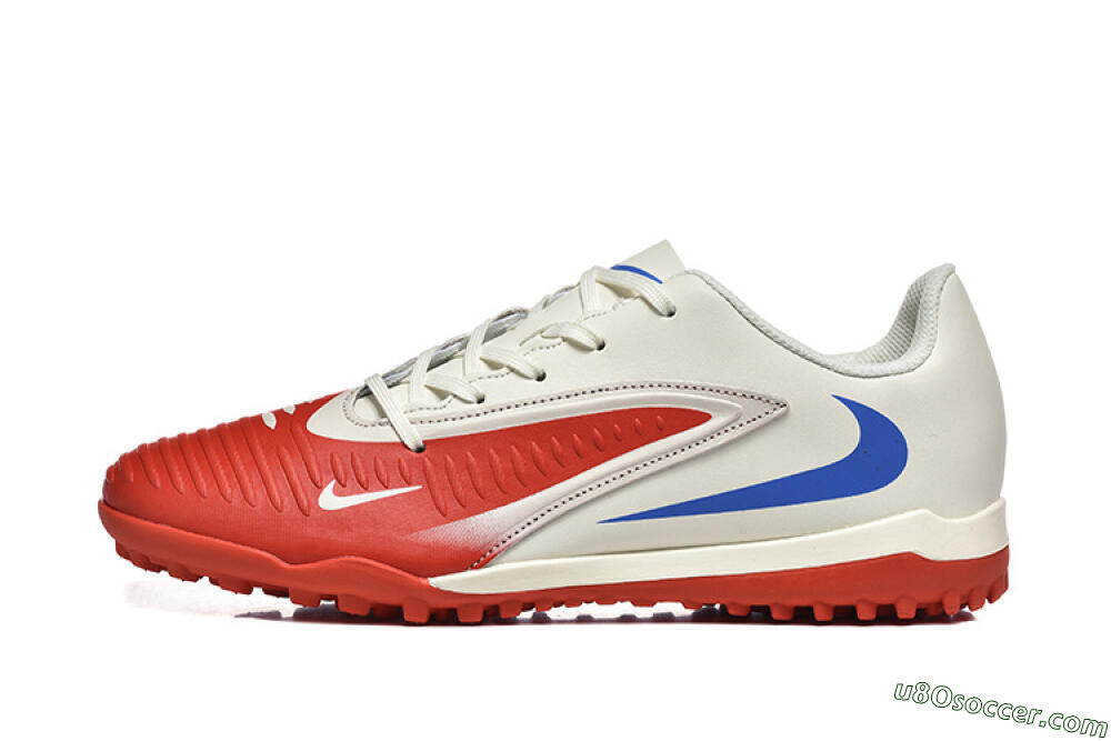 Nike Phantom 6 Elite TF Artificial Turf Soccer Shoes - Red/White/Blue 2
