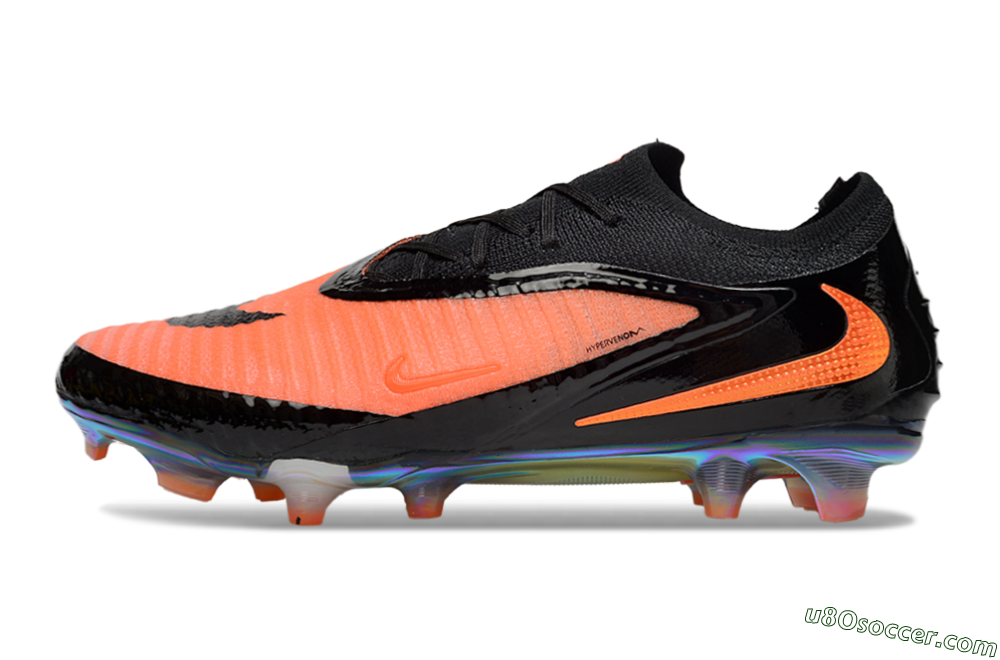 Nike Phantom 6 Elite FG Firm Ground Soccer Cleats - Pink/Black/Gold 2