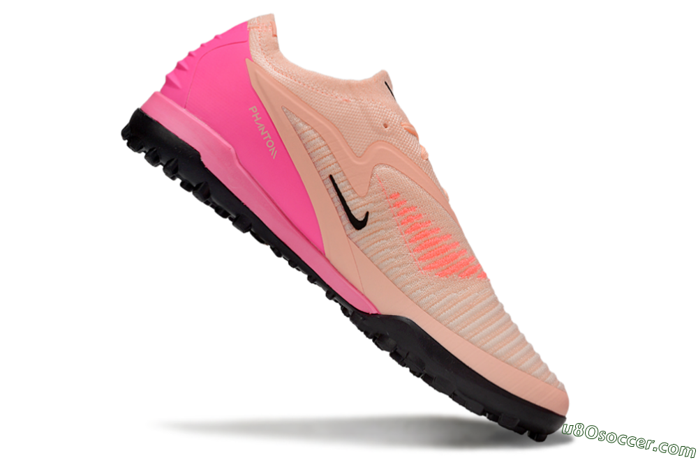 Nike Phantom 6 Elite TF Artificial Turf Soccer Shoes - Pink/Black/Red 5