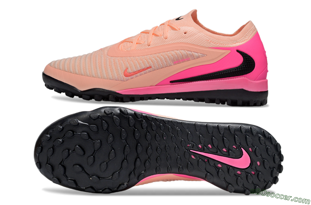 Nike Phantom 6 Elite TF Artificial Turf Soccer Shoes - Pink/Black/Red 0