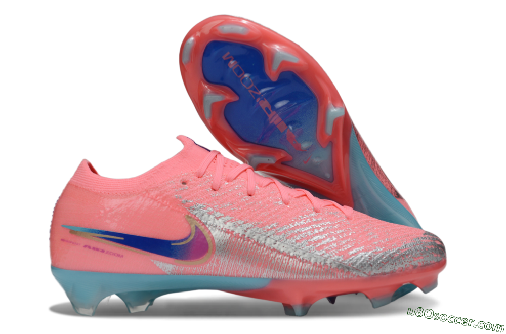 Nike Air Zoom Mercurial Vapor 16 Elite FG Firm Ground Soccer Cleats - Red/Silver/Blue 1