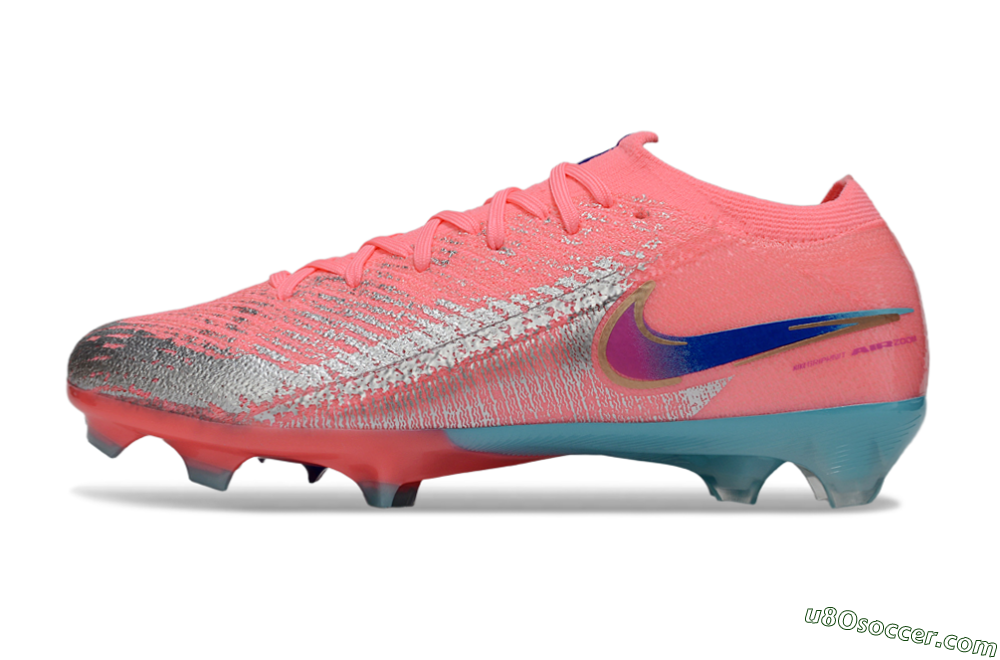 Nike Air Zoom Mercurial Vapor 16 Elite FG Firm Ground Soccer Cleats - Red/Silver/Blue 2