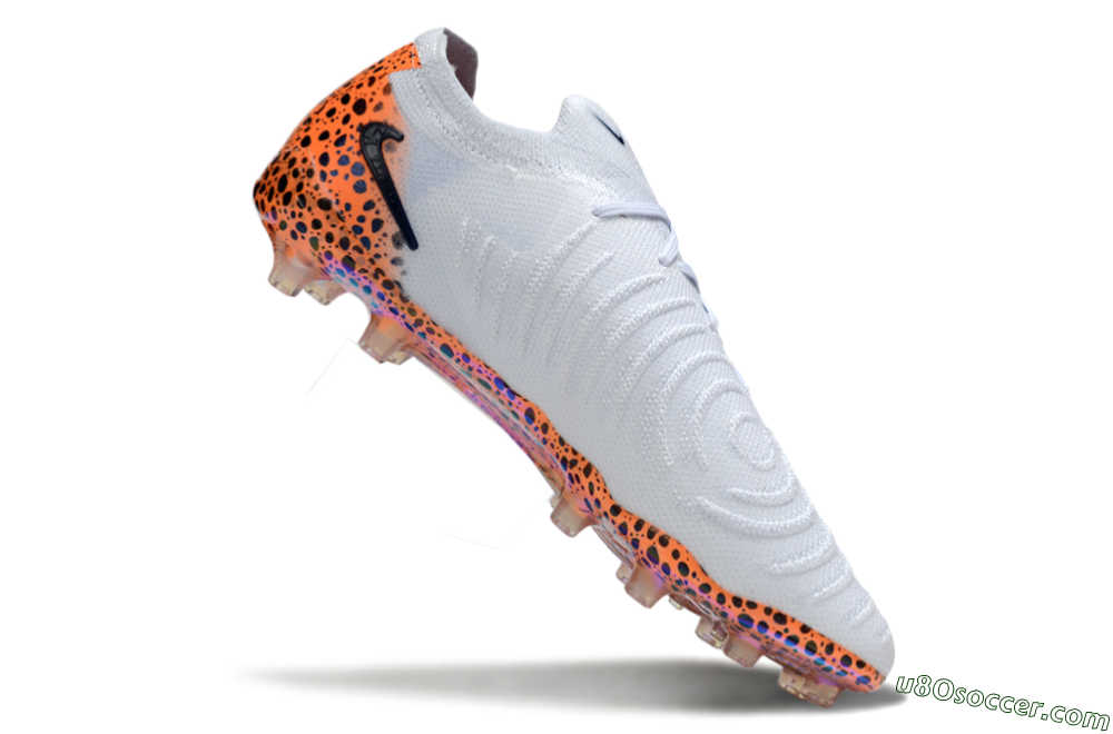 Nike Phantom GX 2 Elite AG Artificial Grass Soccer Cleats - Grey/Black/Leopard 5