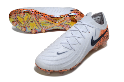 Nike Phantom GX 2 Elite AG Artificial Grass Soccer Cleats - Grey/Black/Leopard