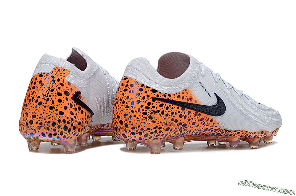 Nike Phantom GX 2 Elite AG Artificial Grass Soccer Cleats - Grey/Black/Leopard 7