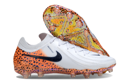 Nike Phantom GX 2 Elite AG Artificial Grass Soccer Cleats - Grey/Black/Leopard