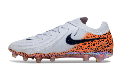 Nike Phantom GX 2 Elite AG Artificial Grass Soccer Cleats - Grey/Black/Leopard