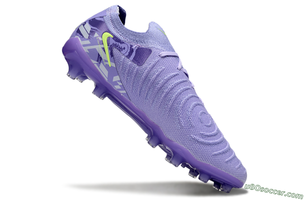 Nike Phantom GX 2 Elite AG Artificial Grass Soccer Cleats - Purple/Yellow 5