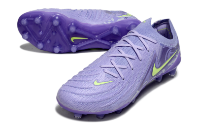 Nike Phantom GX 2 Elite AG Artificial Grass Soccer Cleats - Purple/Yellow