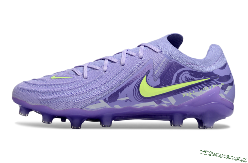 Nike Phantom GX 2 Elite AG Artificial Grass Soccer Cleats - Purple/Yellow 2