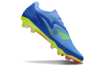 Nike Phantom 6 Elite FG Firm Ground Soccer Cleats - Blue/Pink/Yellow
