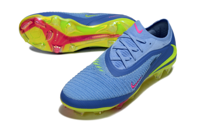 Nike Phantom 6 Elite FG Firm Ground Soccer Cleats - Blue/Pink/Yellow