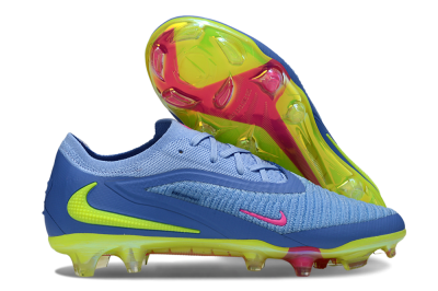 Nike Phantom 6 Elite FG Firm Ground Soccer Cleats - Blue/Pink/Yellow