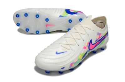 Nike Phantom GX 2 Elite AG Artificial Grass Soccer Cleats - White/Blue/Pink