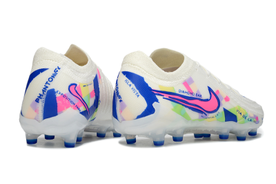 Nike Phantom GX 2 Elite AG Artificial Grass Soccer Cleats - White/Blue/Pink