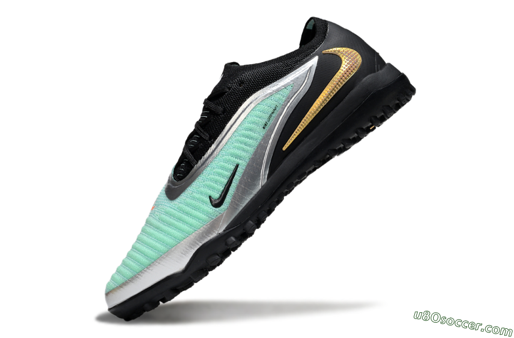 Nike Phantom 6 Elite TF Artificial Turf Soccer Shoes - Jade/Silver/Black 5