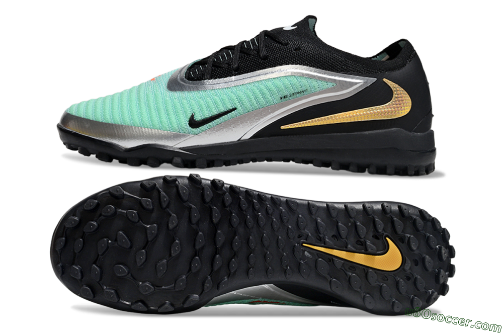 Nike Phantom 6 Elite TF Artificial Turf Soccer Shoes - Jade/Silver/Black 0