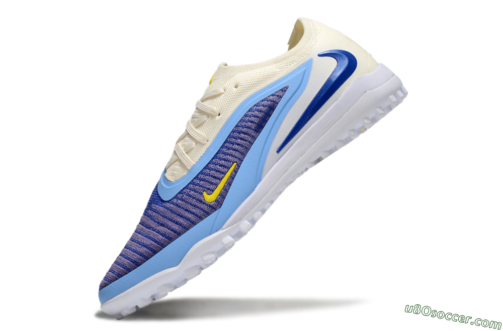 Nike Phantom 6 Elite TF Artificial Turf Soccer Shoes - Blue/White/Jade 5