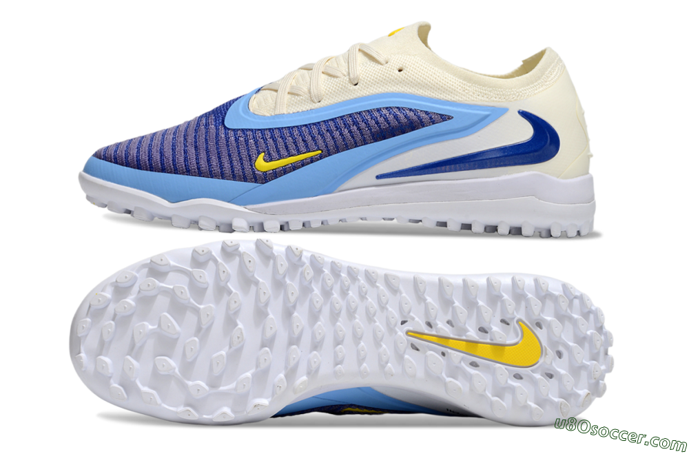 Nike Phantom 6 Elite TF Artificial Turf Soccer Shoes - Blue/White/Jade 0