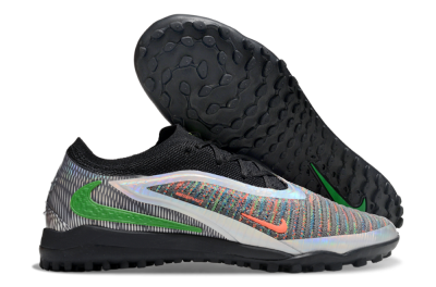 Nike Phantom 6 Elite TF Artificial Turf Soccer Shoes - Grey/Silver/Black