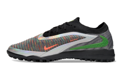 Nike Phantom 6 Elite TF Artificial Turf Soccer Shoes - Grey/Silver/Black
