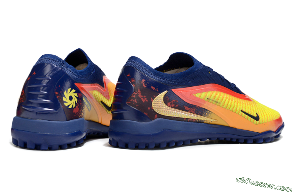 Nike Phantom 6 Elite TF Artificial Turf Soccer Shoes - Yellow/Red/Blue 6