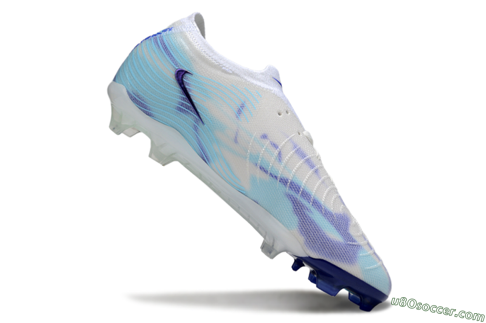 Nike Phantom GX 2 Elite FG Firm Ground Soccer Cleats - White/Purple/Jade 4