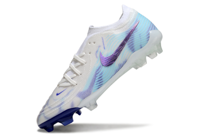 Nike Phantom GX 2 Elite FG Firm Ground Soccer Cleats - White/Purple/Jade