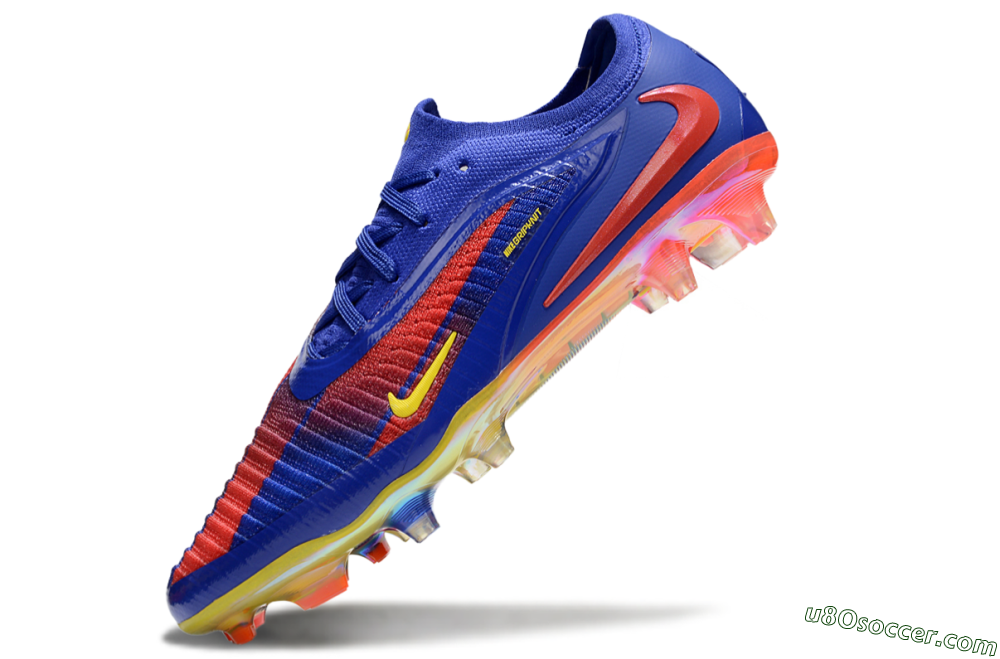Nike Phantom 6 Elite FG Firm Ground Soccer Cleats - Blue/Red/Yellow 5
