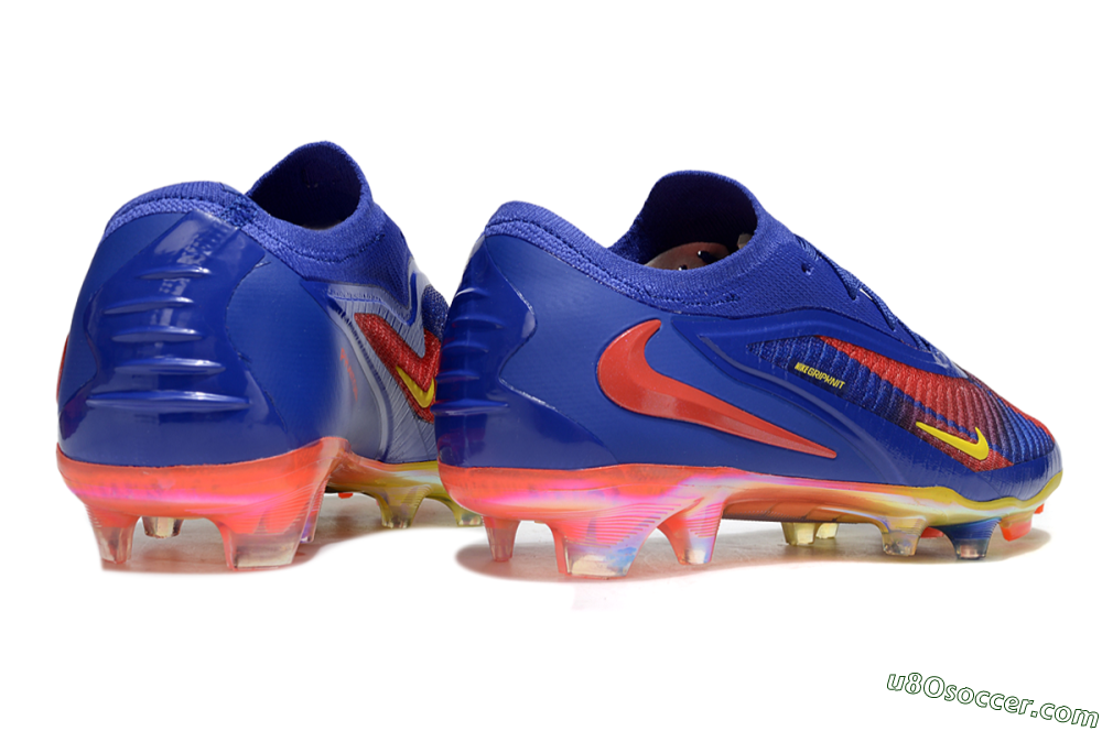 Nike Phantom 6 Elite FG Firm Ground Soccer Cleats - Blue/Red/Yellow 6